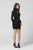 Primavera Couture - 3341 Long Sleeve Beaded High Neck Dress In Black
