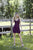 Primavera Couture - 3342 Striped Surplice Motif Sheath Dress In Purple