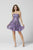 Primavera Couture - 3345 Embellished Strapless A-line Cocktail Dress In Purple