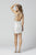 Primavera Couture - 3347 Beaded Halter Open Back Sheath Dress In White