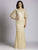 33490 Scalloped Lace Capelet Gown
