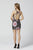 Primavera Couture - 3349 Beaded Floral Halter Sheath Dress In Black and Multi