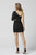 Primavera Couture - 3350 Asymmetrical Sheer Midriff Beaded Dress In Black