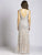Lara Dresses - 33521 Crystal Embellished V Neck Evening Gown In Silver