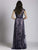 Lara Dresses - 33525 Embellished Illusion Jewel A-line Dress In Navy