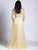 Lara Dresses - 33528 Embellished V-neck A-line Dress In Champagne