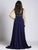 Lara Dresses - 33531 Embellished V-neck A-line Dress In Blue