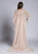 Lara Dresses - 33536 Embellished Wave Overlay Sheath Dress In Pink