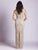 Lara Dresses - 33549 Sleeveless Beaded Sheath Gown In Neutral