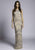 Lara Dresses - 33562 Embellished Jewel Neck Sheath Dress In Neutral