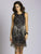 Lara Dresses - 33577 Bejeweled Fringe Cocktail Dress In Black