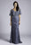 Lara Dresses - 33591 Embellished Bell Sleeve Sheath Dress In Blue