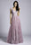 Lara Dresses - 33592 Floral Beaded Lace A-line Gown In Pink