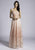 Lara Dresses - 33594 Embellished Square Neck A-line Dress In Orange