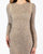 Primavera Couture - 3361 Embellished Long Sleeve Sheath Dress In Neutral
