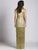 Lara Dresses - 33610 Gilded Gown with Fringe Tiered Skirt In Gold