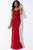 Beaded Crystal Adorned Strapless Sweetheart Evening Gown JVN33692