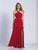 Dave & Johnny - 3371 Halter A-line Dress with Strappy Back in Red