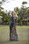 Primavera Couture - 3371 Bedazzled Long Sleeve Trumpet Gown In Black and Multi-Color