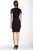 Ivy & Blu by Maggy Boutique - S2956M Short Sleeve Stripe Bodycon Dress in Gray and Black
