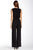 Muse - M2751M Cowl Neck Jersey Jumpsuit in Black