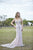 Primavera Couture - 3382 Cold Shoulder Embellished Trumpet Gown In White