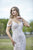 Primavera Couture - 3382 Cold Shoulder Embellished Trumpet Gown In White