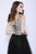 Shail K - 33908 Two Piece Lace Embroidered Prom Dress In Black