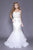 Shail K - 33918 Elegant Strapless Embellished Evening Gown In White