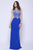 Shail K - 33923 Sparkling Jewel Embellished Evening Dress In Blue