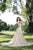 Shail K - 33924 Cap Sleeved Lace Fitted Gown with Overskirt In Neutral