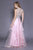 Shail K - 33925 Two-Piece Sleeveless Beaded A-line Gown In Pink