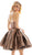 Ashley Lauren - 4106 Halter Brocade A-line Dress In Multi-Color