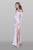 Shail K - 33937 Long Sleeve Spandex Trumpet Dress in Pink