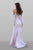 Shail K - 33937 Long Sleeve Spandex Trumpet Dress in Pink
