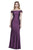 Shail K - 33944 Off-shoulder Spandex Trumpet Dress in Purple