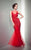 Mignon - Sequined Illusion Trumpet Gown VM1398 in Red