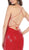 May Queen - MQ1600 Allover Sequin Strappy Back Evening Gown In Red