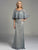 Lara Dresses - Embellished Shawl Sheath Evening Gown 33234, Gray