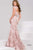 34002 Lace and Crystal Accented Dress