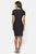 Alex Evenings - 134000 Embellished V-Neck Sheath Dress in Black
