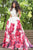 34028 Floral Print Two Piece A-line Dress
