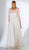 3403 Strapless Lattice Tulle Brode High Low Gown