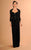 Daymor Couture - Jeweled Bolero A-Line Gown 611 in Black