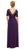 Nox Anabel - 5105 Short Sleeve Illusion Lace Bodice Gown in Purple