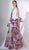 3422 Multi-Colored Tulle Organdy A-line Dress