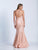 Dave & Johnny - 3424 Sleek Halter Mermaid Dress in Pink