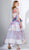 3426 Multi-Colored Brocade And Tulle A-line Dress