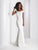 Clarisse 3432 Crisscrossed Back Off-Shoulder Dress - 1 pc Ivory in size 2 Available
