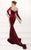 Tarik Ediz - Bejeweled Asymmetrical Gown 92419 in Red